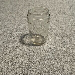 Vintage Antique Embossed Duraglass Jar
